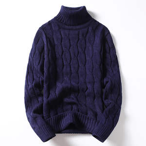 Suéter de cuello alto para hombre de alta calidad, Jersey de punto suave, cálido, ligero, duradero, cómodo, elegante, Otoño, ajustado, transpirable - Product Image 5