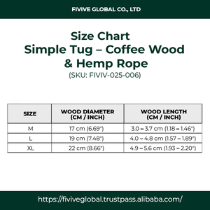 Juguete Ecológico de Madera de Café y Cáñamo para Perros, Juguete Masticable Seguro para la Limpieza Dental que Mantiene a las Mascotas Entretenidas y Libres de Estrés - Product Image 2