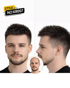 Prótesis Capilar Masculina Q6 de Encaje Francés y PU, Sistema de Cabello Humano de Densidad Ligera, Ondulado Natural, Remy, Atado a Mano, Peluca de Ondas Naturales <span class=keywords><strong>para</strong></span> <span class=keywords><strong>Hombres</strong></span> - Product Image 3