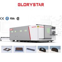 Machine de découpe laser à fibre Glorystar GS-CE Pro, certifiée CE, découpeuse de métal grand format 3015/4020/6025/8025 avec enceinte complète