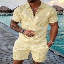 Conjunto de Shorts de Verano para Hombre de Alta Calidad, Transpirable, 100% Algodón, Color Sólido, Logotipo Personalizado para Ropa Casual al Aire Libre - Product Image 6