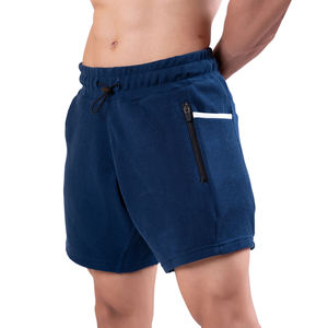 Pantalones cortos clásicos de gimnasio para hombre, pantalones cortos de secado rápido con múltiples bolsillos, cintura elástica cómoda, patrón sólido, joggers informales para exteriores a bajo precio - Product Image 3
