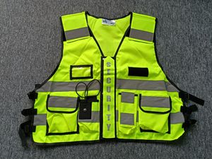 Sécurité dernier design Logo couleur personnalisée sécurité haute visibilité gilet réfléchissant avant fermeture éclair gilets de sécurité Hi Viz gilet tactique - Product Image 3