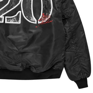 แจ็คเก็ตบอมเบอร์ผู้ชายแบบใหม่ สไตล์ไฮสตรีท ผ้าโพลีเอสเตอร์ไนลอน 100% กันน้ำ แบบกลับด้านได้ คอตั้ง เป็นมิตรกับสิ่งแวดล้อม ขายส่ง - Product Image 4