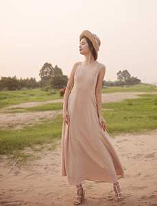 Abordable classique à la recherche décontracté élégant personnalisé A-ligne longue Maxi robe décontracté indien porter longues Maxi robes au prix de gros - Product Image 3