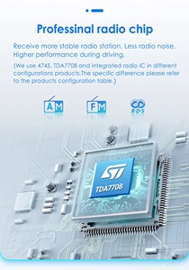 10.33inch 1 DIN đài phát thanh xe Android xe Stereo Xe hệ thống âm thanh tự động đài phát thanh MP5 đa phương tiện DVD Player xoay QLED màn hình cảm ứng - Product Image 5