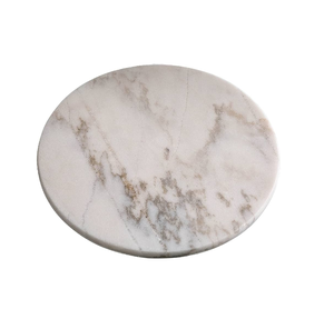 Marbre blanc paresseux susan fabriqué à la main rond rotatif cuisine organisateur paresseux Susan pour cuisine au prix de gros - Product Image 2
