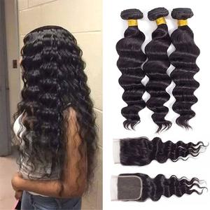 Paquete de pelo peruano virgen 12A grado Super doble dibujado pelo virgen peruano sin procesar al por mayor 100 por ciento pelo indio crudo - Product Image 2