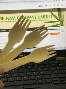 Fourchettes en bois biodégradables à usage unique-idéales pour les restaurants et les fêtes - Product Image 6