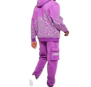 Sudadera con capucha Impresión Sudadera con capucha Logotipo propio personalizado Hombres Sudadera con capucha de algodón Alta calidad Impresión personalizada Puff Alta calidad - Product Image 4