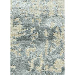 Alfombra Rectangular Kavi Gris y Negra, Tejida a Mano con Lana y Seda de Bambú, Diseño Teoría del Caos, Estilo Boho, para Hogar y Pasillo - Esk-408 - Product Image 3