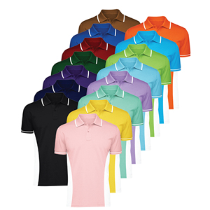 Chemises polo pour hommes personnalisées en gros, logo brodé personnalisé, unisexe, été, coton uni de haute qualité, sport, entreprise - Product Image 1