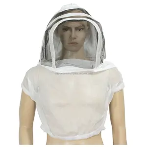 Beekeeping Equipment Beekeeping Veil with Round Cowboy Hat Anti white Mosquito Bee Insect Head Face Protector