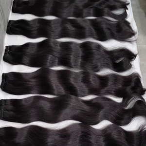 ผมอินเดียแท้ 100% คุณภาพ 10A แบบดิบ คุณภาพระดับ 100% จากผู้ขาย คุณภาพ 14A แบบลอนน้ำ เป็นมิตรกับสิ่งแวดล้อม น้ำหนักเบา นุ่มสลวย - Product Image 1