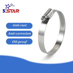 Chất lượng cao thép không gỉ SS304 Đức loại heavy duty Worm Drive kẹp cho hose Ống - Product Image 3