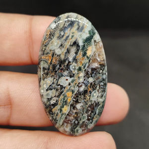 Cabujones de Jaspe Oceánico Verde Natural de Alta Calidad UDGEMS, Suministro a Granel de 100 g, Piedras Preciosas Sueltas de Tamaños Variados para la Fabricación de Joyas - Product Image 1