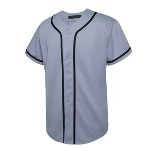 Camisetas de béisbol en blanco personalizadas para hombres, camisetas deportivas de manga corta con botones, uniforme de equipo, ropa atlética transpirable - Product Image 5