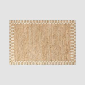 Alfombra de Cáñamo Trenzado Contemporánea Hecha a Mano, Alfombra de Yute Natural para Piso - Product Image 3