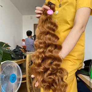 [潮流色] 雷米头发编织，处女头发，廉价人发延伸柬埔寨头发自然色全角质层对齐