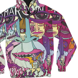 Coloré Abstrait Art Imprimer Sweat À Capuche Unisexe Surdimensionné Pull À Capuche Streetwear Mode Graphique À Capuche Artistique À La Mode Sweat - Product Image 2