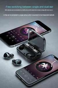 M10 TWS Kablosuz Kulaklık Şarj Kutusu Dijital Ekran LED El Feneri Çevirmen Tip-C AAC IPX5 Su Geçirmez Spor Stereo ANC - Product Image 3