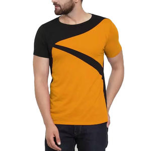 T-shirt pour homme à col rond en tissu éponge de haute qualité, manches courtes, 100% coton, décontracté, été, extérieur - Product Image 5