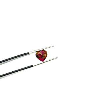 Cuentas Facetadas de Corazón en Turquesa Rosa Cobre de Mohave, Piedras Preciosas Sueltas para Joyería - Product Image 1