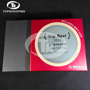 Placa de Metal Personalizada, Medalla con el Logotipo del Botón de Reproducción de YouTube y Bili Bili, Premio con Tecnología de Impresión UV, Fabricante Directo - Product Image 5