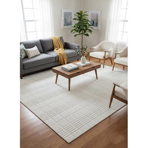 Alfombra de Lana de Marfil Tejida a Mano de Tamaño Personalizado, Alfombra Moderna para Sala de Estar, Dormitorio, Decoración del Hogar, Regalo de Año Nuevo, Precio al por Mayor - Product Image 1