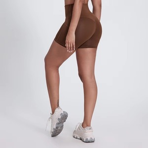 Pantalones cortos lisos sólidos personalizados de alta calidad para mujer, moda de verano, transpirables, de secado rápido, para deportes, gimnasio, entrenamiento, pantalones cortos para mujer - Product Image 2