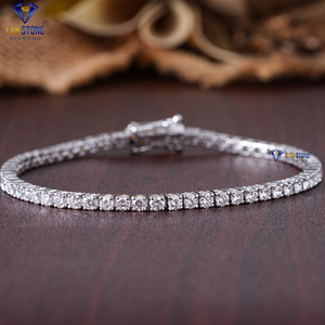 Bracelet en diamant de style classique en or blanc 18 carats avec coupe brillante ronde 6.32 CT CVD/HPHT IGI certifié pour cadeau de fête de fiançailles - Product Image 1