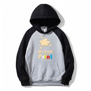 Sweats à capuche surdimensionnés légers avec impression en relief, qualité supérieure, vêtements décontractés, sweats à capuche avec impression en relief - Product Image 1