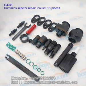 Inyector de Combustible Diésel Common Rail, Herramienta de Reparación de Válvula Solenoide, Tapa de Boquilla, Herramienta de Carrera AHE para Cummins, 16 Unidades - Product Image 6