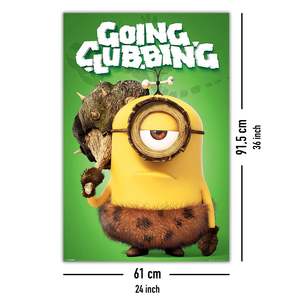 Póster de Estilo Moderno de Minions para Decoración de Pared con Personajes Saliendo de Discoteca, Hecho de Papel - Product Image 5