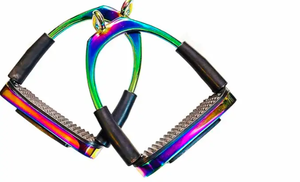 Étriers de sécurité brillants arc-en-ciel solides décalés Protection de la cheville antidérapante flexible pour cheval chien équitation Instrument vétérinaire - Product Image 3