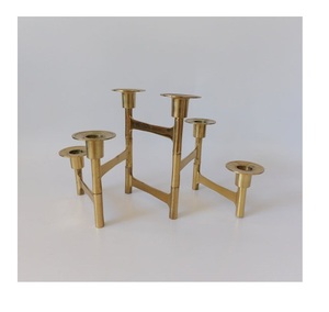 Handmade Metal Casting Tea Light Candle Holder Pillar in <b>Silver</b> Finished Elegant Design Table Centerpiece Luxury T Light Holder - Product Image 2