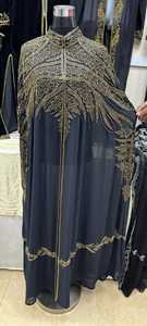 Caftán Marroquí Modesto de Dubái, Abaya Árabe Maxi con Cuentas Hechas a Mano, Ecológico, Largo hasta el Suelo, Vestido de Fiesta, Vestido de Novia, Elegante para la Playa - Product Image 3