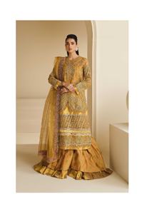 Collection formelle 3 pièces pour femmes de dernière collection brodée Zari sur soie costumes pour femmes cousus style pakistanais indien punjabi - Product Image 6