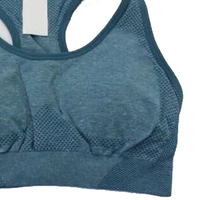 Soutien-gorge de sport sans couture, léger, respirant, écologique, de qualité supérieure, pour le fitness, la course à pied, le yoga, grandes tailles, flexible, rembourré, dos nu