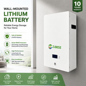 <span class=keywords><strong>Batterie</strong></span> LiFePO4 murale 10 kWh 51,2 V 200 Ah avec 8000 cycles et contrôle via application Wi-Fi pour des économies sur les factures de consommation domestique - Product Image 4