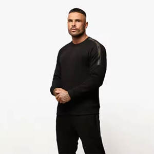 เสื้อสเวตเตอร์สวมหัวรุ่นพรีเมี่ยมของผู้ชายเสื้อสเวตเตอร์สวมหัวแขนเต็มชุดกีฬาฟิตเนสสำหรับฤดูหนาวยิมปัก - Product Image 2