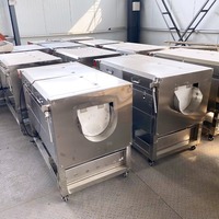 Automatische multifunctionele aardappel-, wortel- en gemberwas- en schilmachine voor groenten & fruit