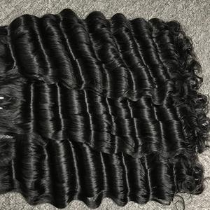 Meilleure qualité 100% vierge vietnamien Remy cheveux cuticule aligné Machine Double trame Extensions de cheveux humains lâche vague profonde faisceaux - Product Image 6