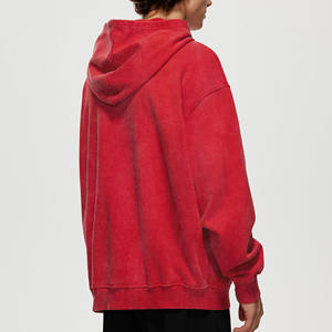 Pulls personnalisés à capuche pour hommes Sweats à capuche pour hommes en coton et polyester de haute qualité Pulls à capuche noirs tricotés avec logo à l'avant de grande taille pour hommes - Product Image 3