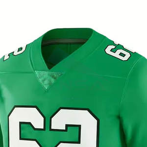 เสื้อฟุตบอลอเมริกันแบบสั้นพิมพ์ลาย ดีไซน์ล่าสุด ขนาดผู้ใหญ่ ระบายอากาศได้ดี คุณภาพสูง สำหรับทีมชายและหญิง - Product Image 3