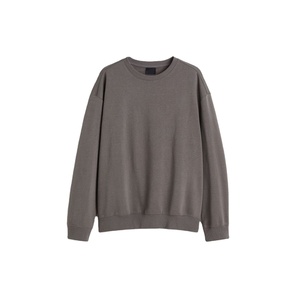 Sweat-shirt décontracté pour homme, coupe classique, 410 GSM, doublure en molleton de coton, écologique, col rond, surdimensionné, personnalisable OEM - Product Image 5