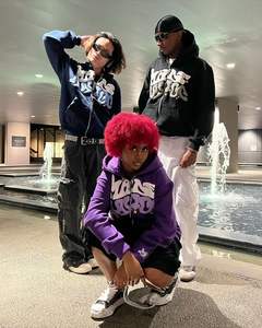 Y2k Hoodies Puff Print Hoodie Grunge Graphic Zip Up Hoodies Y2k Jacket Hip Hop Streetwear Sudaderas estéticas - Product Image 3