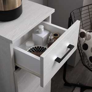 Mueble de Baño Ravenna de 31.5cm con Base de Roble Blanco, 1 Puerta y 1 Cajón - Product Image 4