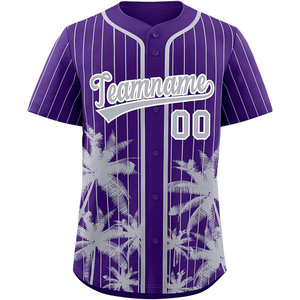 Jersey de softbol personalizado para jóvenes, camisa de béisbol con botón completo, sublimado uniforme de equipo, aparejos, sarga, nombre, número, bordado de puntada - Product Image 4