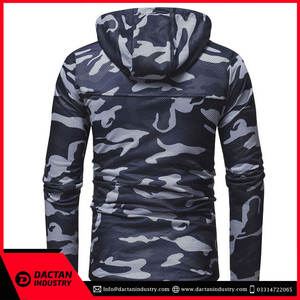 Sweat à capuche zippé pour homme fabriqué en usine - Service OEM, tissu polaire de haute qualité, couleur unie, respirant, séchage rapide, logo personnalisé - Product Image 2